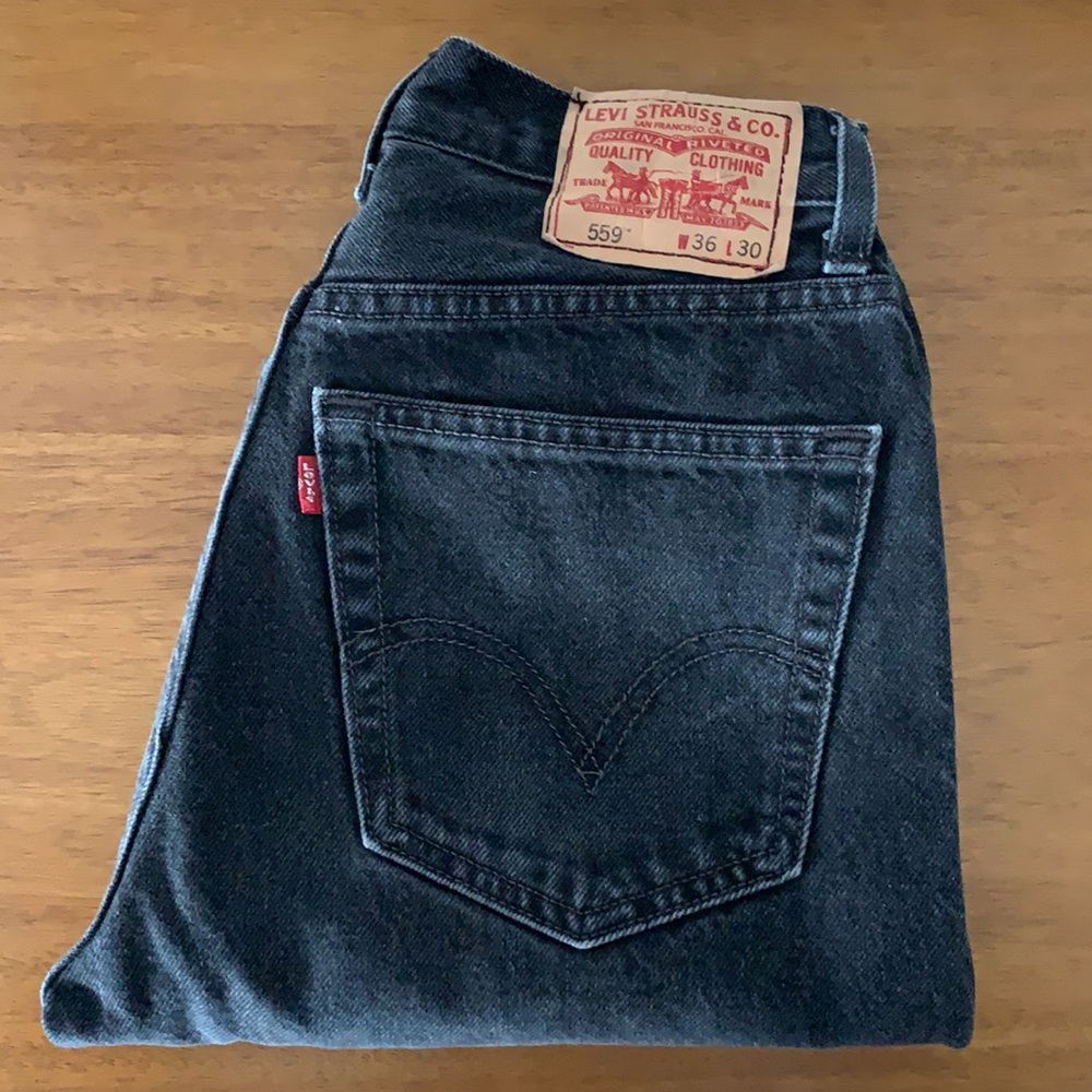 559 Levi’s Vintage Black Jeans